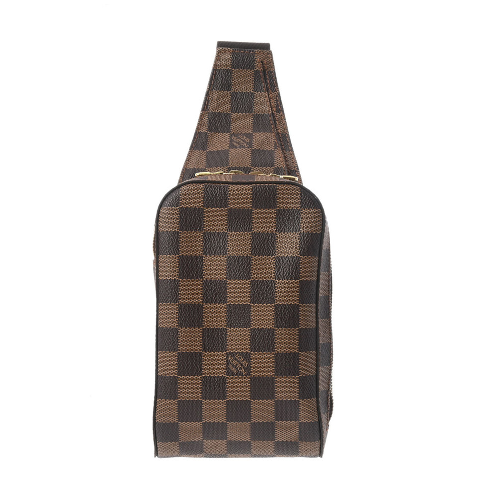 LOUIS VUITTON Damier Geronimos Brown Canvas Body Belt Bum Crossbody Bag
